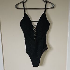 Black Lace Swimsuit
